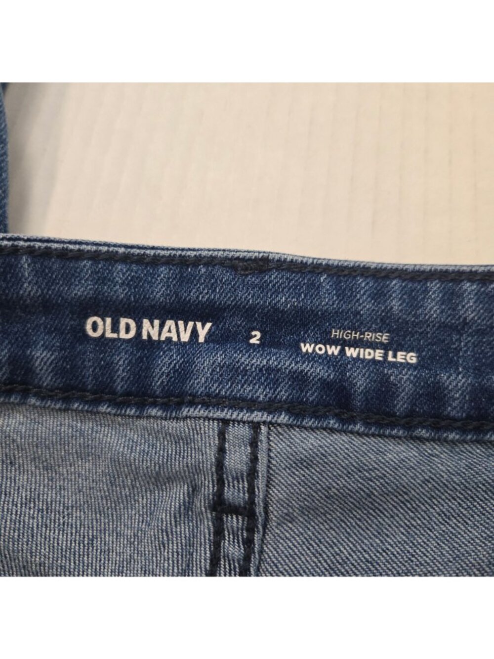 Old Navy Wow Wide-Leg High-Waisted Jeans Size 2 Women's Hippie Boho - Picture 8 of 11